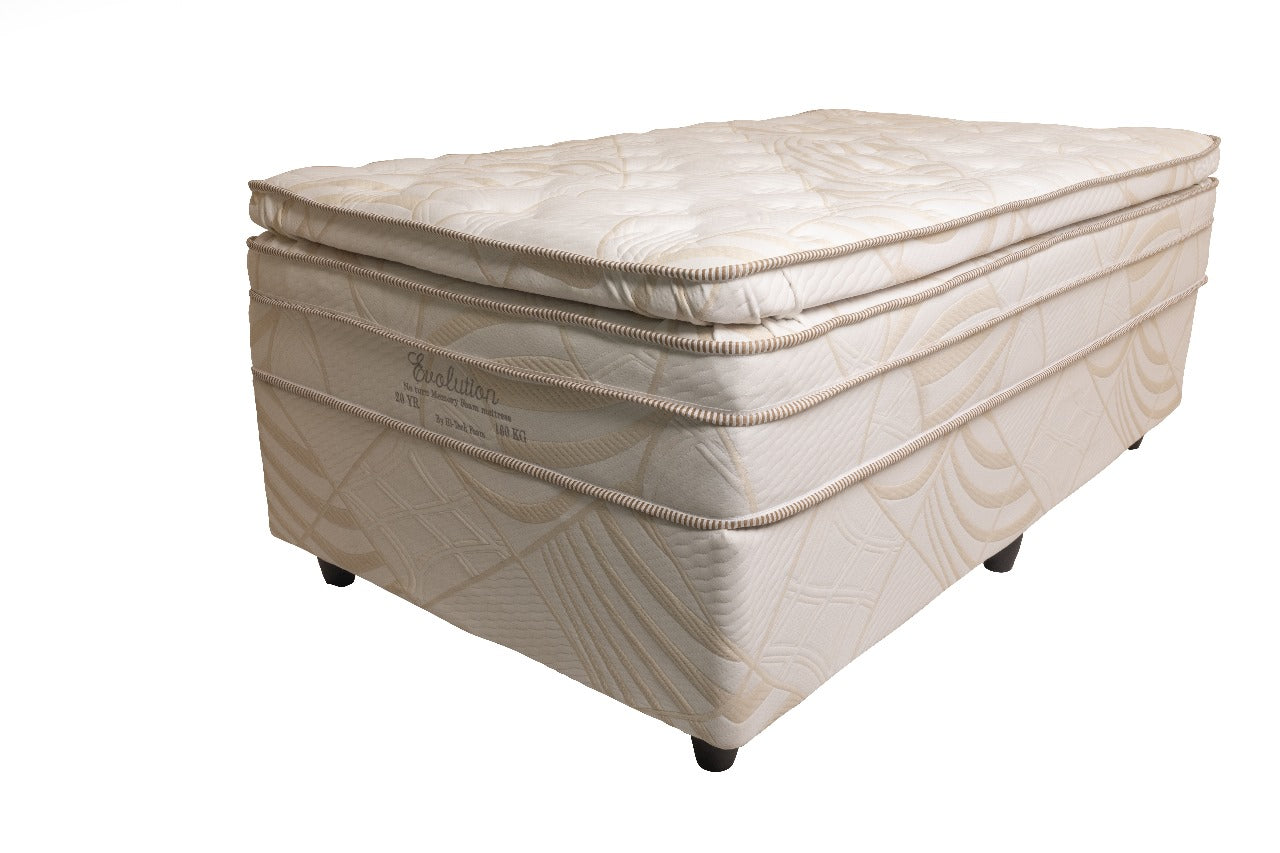 Revolution Gel Memory Foam Pillowtop 20y Warranty 160kg weight limit.